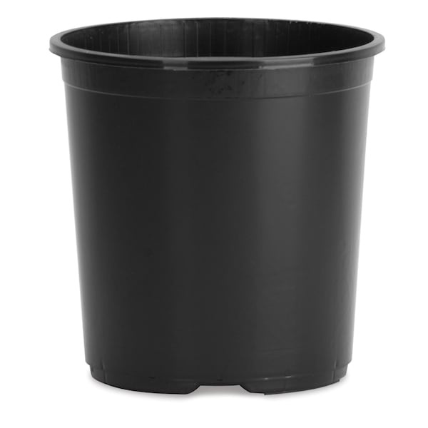 Hc Companies 7 in. H X 6-1/2 in. W X 6.5 in. D Plastic Basic Flower Pot Black NRTOT1G3G18 - main